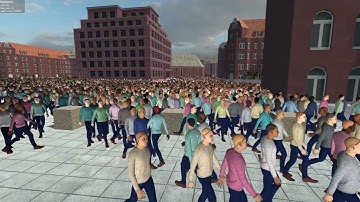 Simulating 100,000 pedestrians with TerraCrowds and Unity WebGL