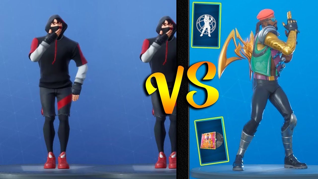 Scenario Emote Vs Lazer Blast Emote Ikonik Vs Major Lazer In Fortnite Youtube - bailando el baile de el ikonik en roblox youtube