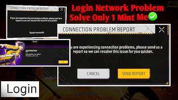 connection Problem Please send us a report so we can resolve this issue for you | 