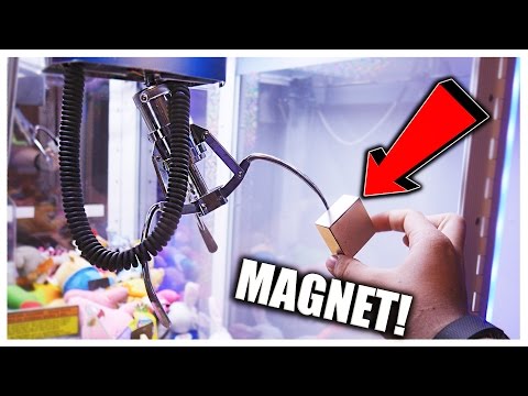 CAN YOU HACK A CLAW MACHINE WITH A MAGNET? | Arcade Hacks