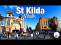 Melbourne: St Kilda Beach to Acland St Walk【4k】