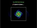 This Python Code Creates INSANE Spiral Art 🔥 | Day 25/365 🐍 Challenge | #shorts #python