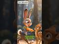 El conejo y el ciervo hambriento | Cuento corto sobre la amistad #shorts #historiasparaniños #fábula
