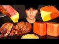 ASMR MUKBANG CHEESY FILET MIGNON & SPAM (No Talking) COOKING & EATING SOUNDS | Zach Choi ASMR