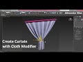 Curtain Modeling in 3ds Max Hindi Tutorial | Cloth Animation in 3Ds Max