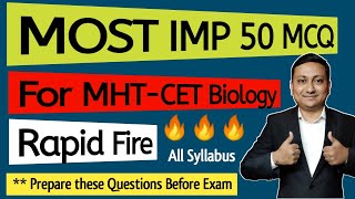 Most IMP Questions | Most Expected Questions For MHT-CET | Biology