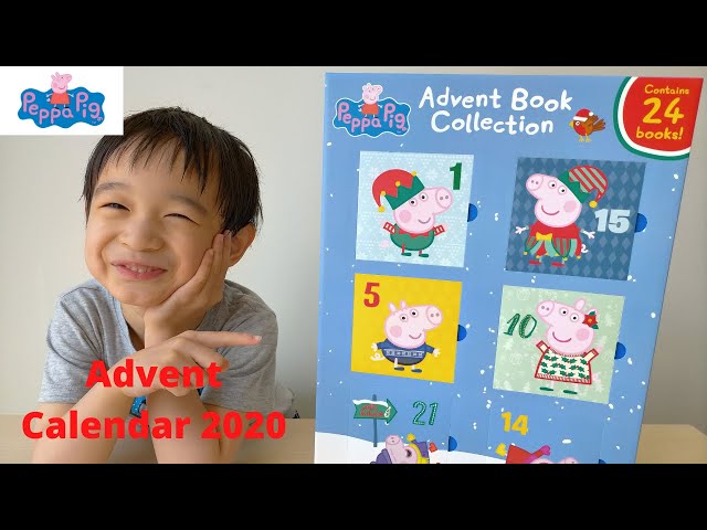 Opening Peppa Pig Advent Calendar Book Collection 2022 - 24 books