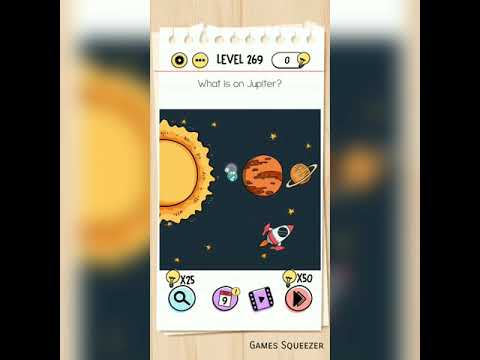Brain Test Level 269 What Is On Jupiter Games Squeezer Youtube