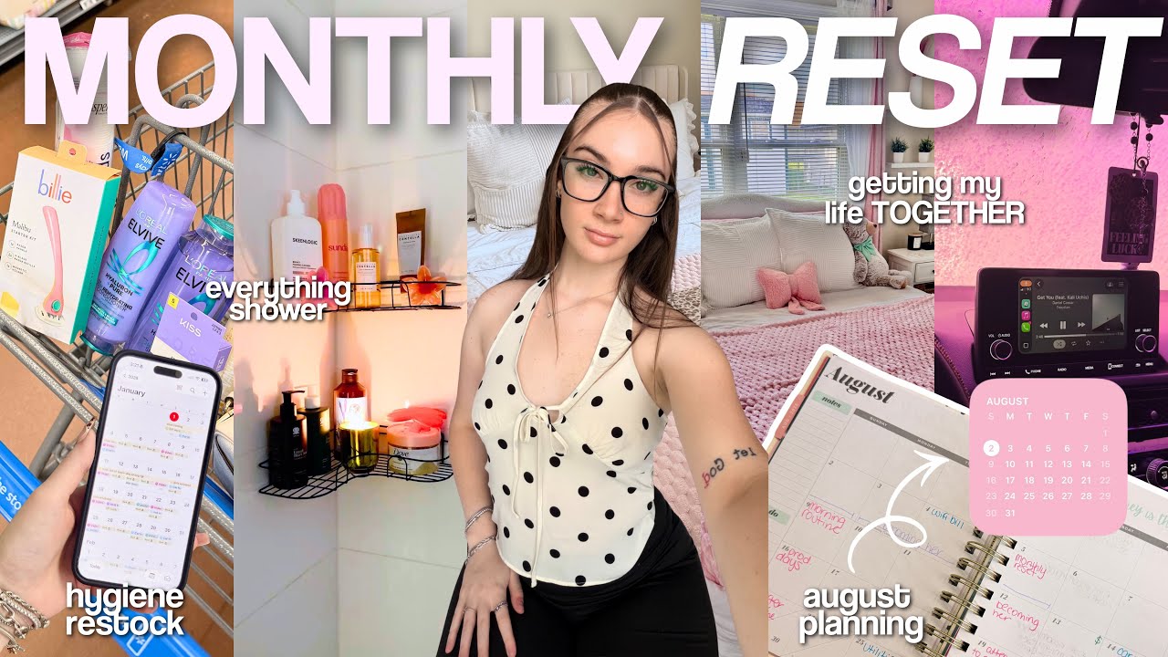 MONTHLY RESET ☁️ productive days, hygiene restock & getting my life together