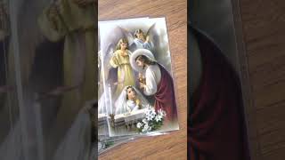 Laminate Holy Cards with Us! #catholicgifts #firstcommunion #shopcatholic