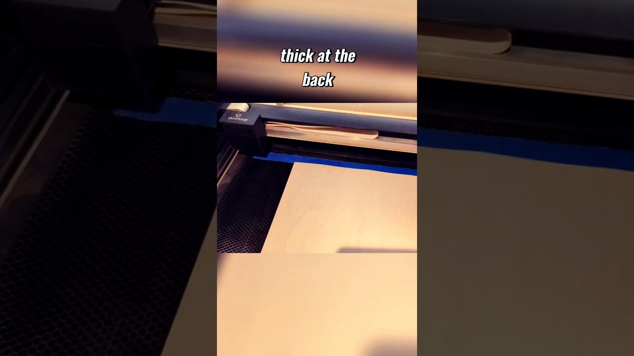 Laser Cutter Tips and Tricks: Use Blue Painters Tape for Bed Alignment