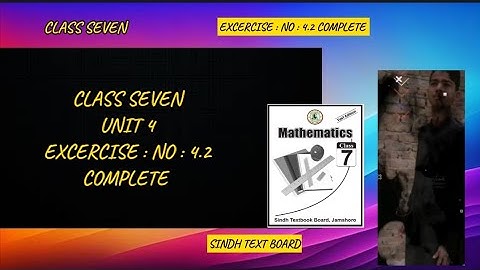 Unit 4 || Exponents | exercise 4.2 | class 7 math | sindh textbook | Excercise no 4.2 complete