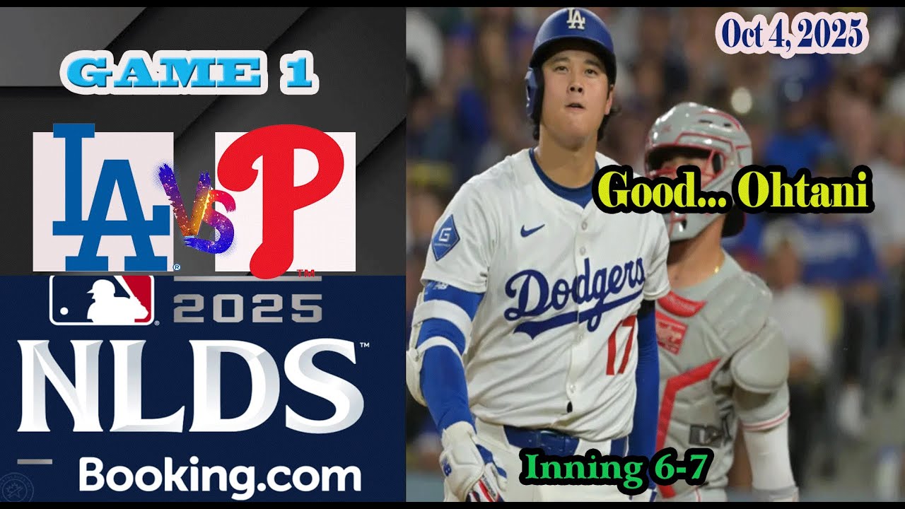 Los Angeles Dodgers vs Philadelphia Phillies NLDS inning 6-7 Game 1 Highlights -MLB 4/10/2025
