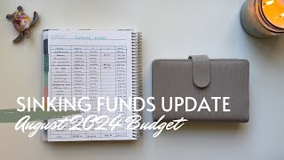 August 2024 Sinking Funds Update| Sinking Funds Counting | August 2024 Budget | Maria's Budgeting
