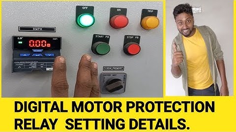 (DMPR) Digital motor protection relay All setting DMP06i & DMP65i  .