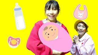 【お世話ごっこ】きらこは素敵なお母さんになって赤ちゃんのお世話がしたい【寸劇】