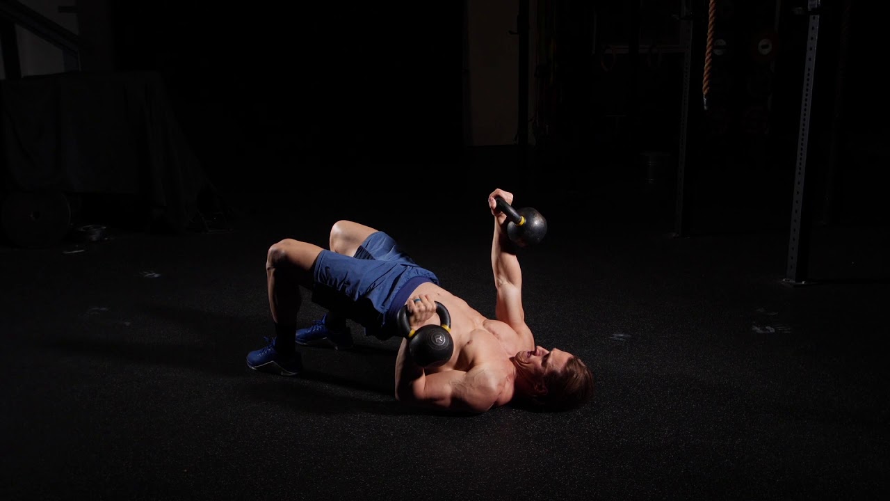 Alternating Kettlebell Glute Bridge Floor Press YouTube