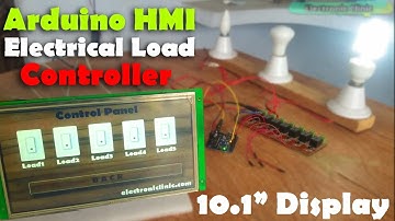 Arduino 10.1” HMI intelligent TFT LCD 220 Vac Load Controller Panel "Stone Technologies"