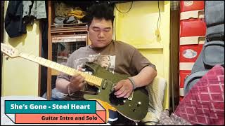 She's Gone - Steel Heart (Intro and Solo Guitar cover)