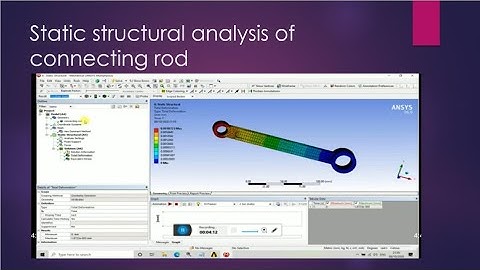 Static structural analysis of connecting rod