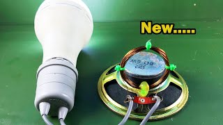 New Technology For 2021 Electric Free Energy Using Speaker Magnet