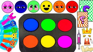 Satisfying Video DIY How To Make Rainbow Finger Sprunki Glitter Slimes Relax Painting Candy ASMR