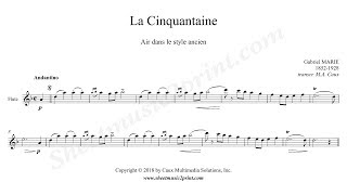 Gabriel Marie : La Cinquantaine - Flute