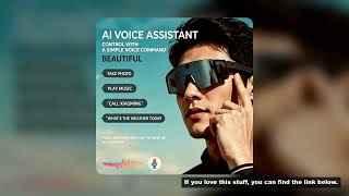 2026 New M95 HD 800W-Pixel Photo and Video Sports AI Glasses with Camera Bluetooth and Sun Protectio