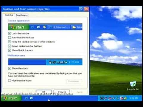 New Update Customizing your Windows XP Start Menu and Taskbar
