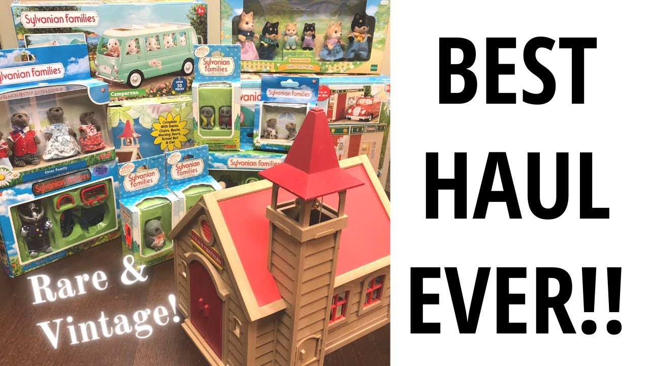 🤯 AMAZING Calico Critters Haul from famous private collector!! Vintage Sylvanian Families unboxing!