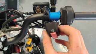 Aftermarket motorcycle handlebar hack!