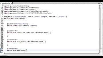 Forging a Minecraft mod - Lecture #1, Getting started Part 1