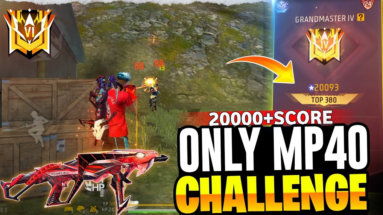 Only Cobra Mp40 Challenge 🐍|| Solo Grandmaster Gameplay || season 35