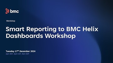 Webinar:  Smart Reporting To Helix Dashboards Workshop