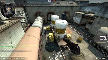 CS:GO T-train/bomb train smoke on de_train