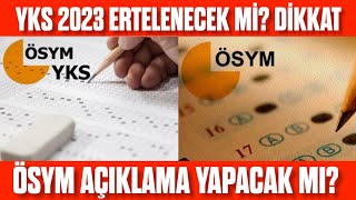 Yks 2023 Ertelenecek Mi̇? Sinav Tarihi Değişecek Mi? 2023 Yks Erteleniyor Mu