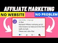 AFFILIATE MARKETING WITHOUT A WEBSITE BUILDERALL AFFILIATE PROGRAM MAKE MONEY ONLINE 2021