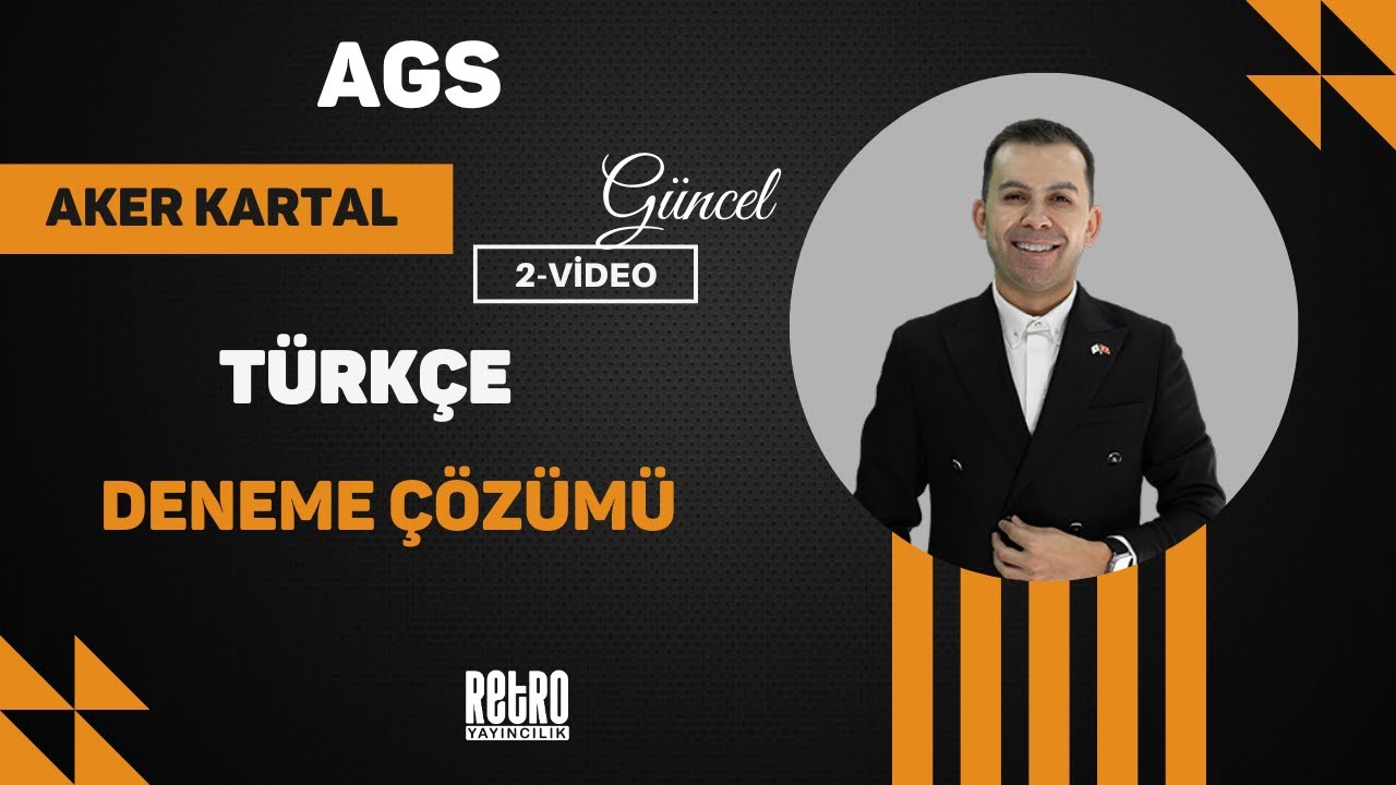 AGS Türkçe Deneme Çözümü - 2 | Aker KARTAL
