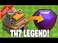 I PUSHED MY TH7 TO LEGENDS LEAGUE! - Clash of Clans