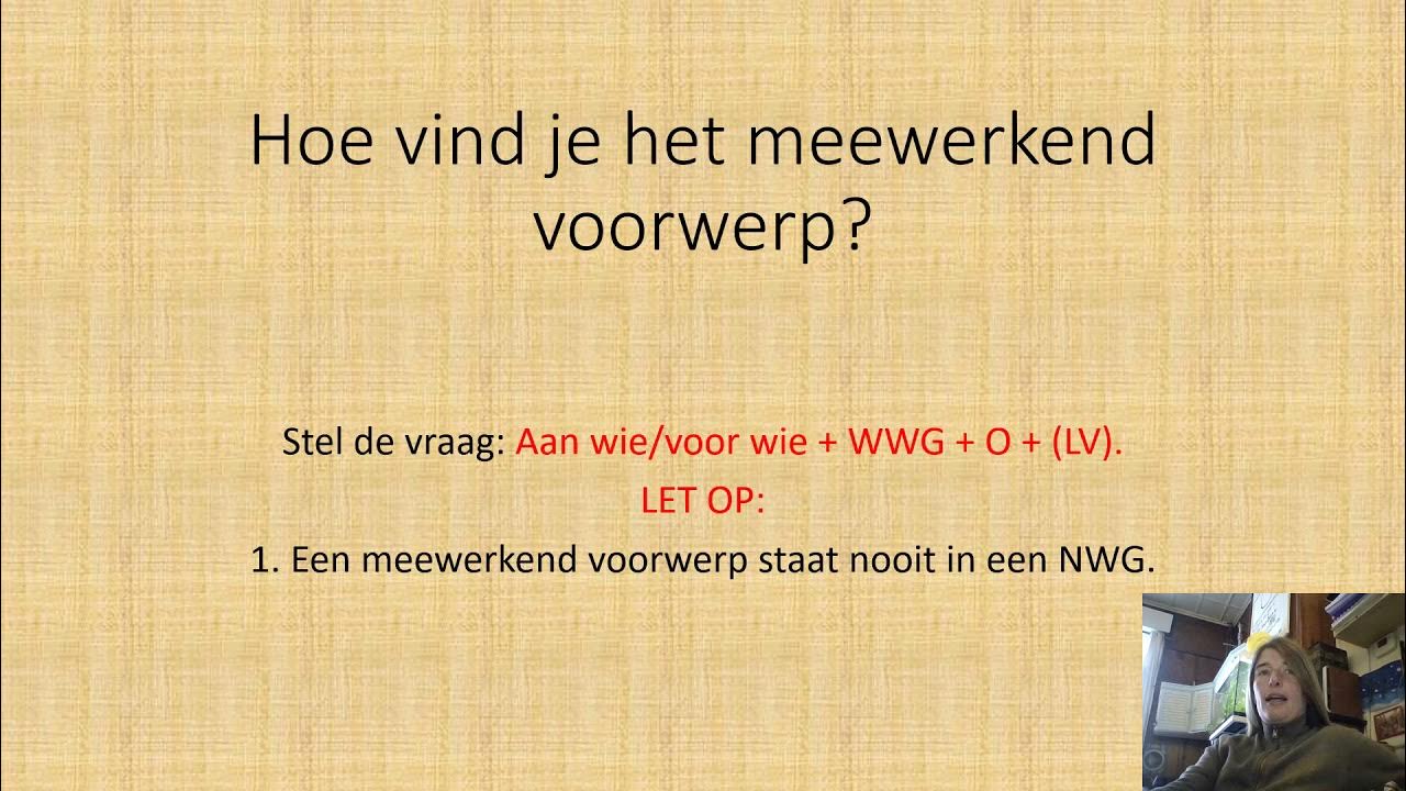 Het meewerkend voorwerp youtube