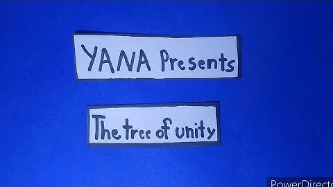 tree of unity | paper animation video| first stop motion video
