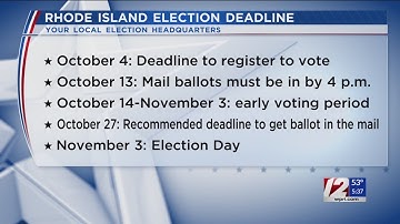 What you need to know for the Nov. 3 election in RI, Massachusetts