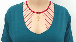 Very Wide V-Neck Fix | A Sewing Method You’ve Never Seen Before! 😍✨️