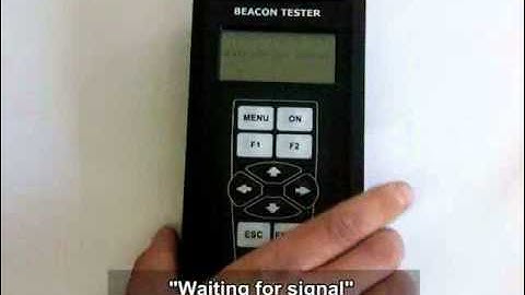 EPIRB MP-406 specification parameters testing