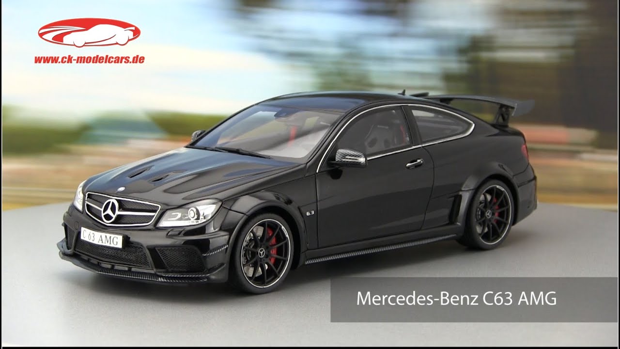 Mercedes C63 W204 AMG Black Series White GT Spirit 1/18