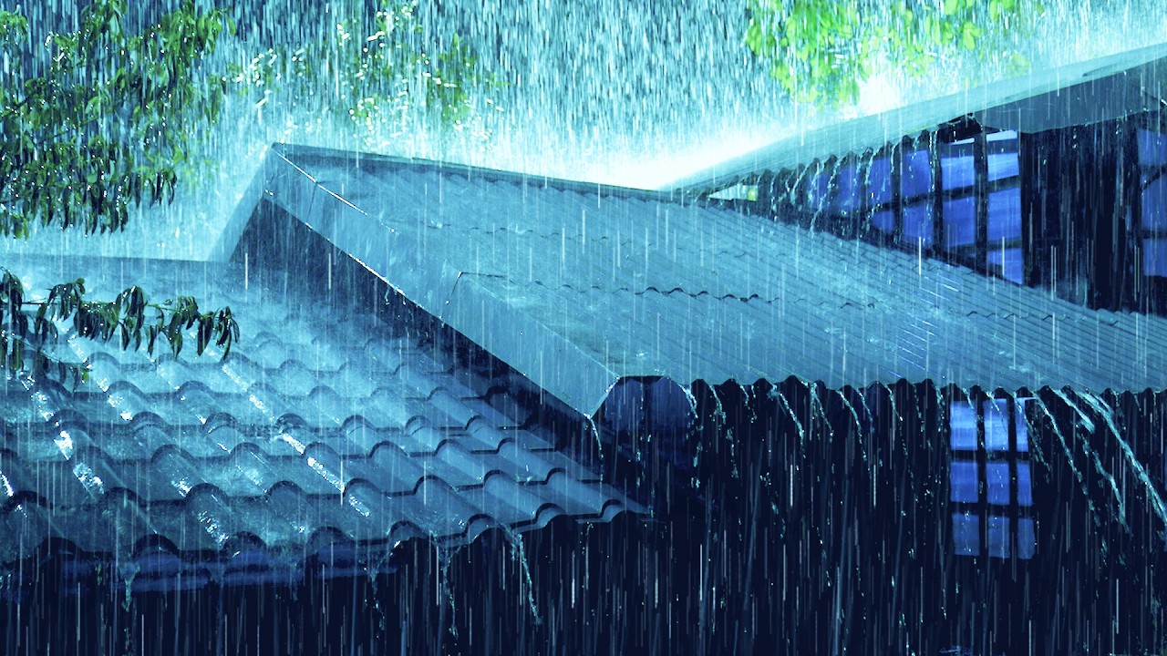 Fall Asleep in 3 Minutes (No Ads) ⛈️ Heavy Rain On Roof For Deep Sleep & Insomnia, Stress Relief