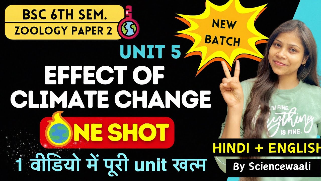 BSc 6th Semester Zoology Paper 2 Unit 5 Effect Of Climate Change In bsc-6th-semester-zoology-paper-2-unit-5-effect-of-climate-change-in
