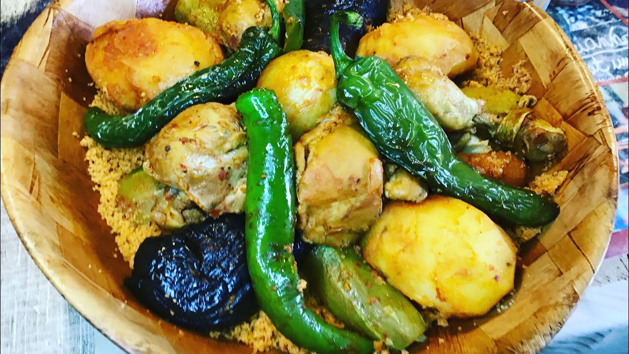 Couscous au poulet كسكسي بالدجاج