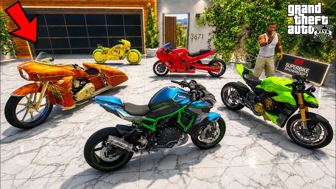 Frankin Opens New Superbike Showroom in GTA 5 | SHINCHAN and CHOP