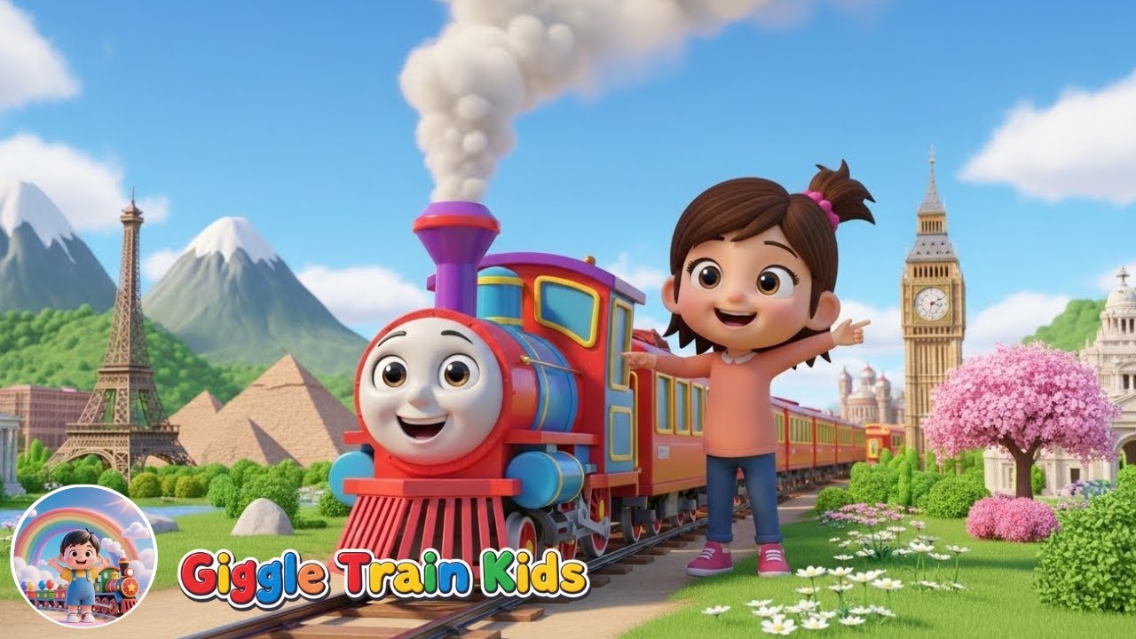 Around the World Train Song | Kids World Travel Adventure
